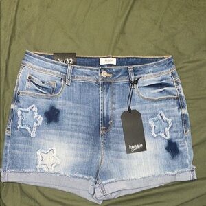 Kensie Blue Jean Shorts with Classic Style